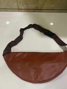 Brown Faux Leather Fanny Pack