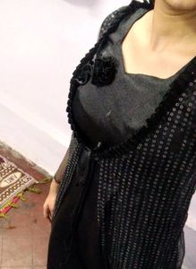 Black Jacket With Inner Frock