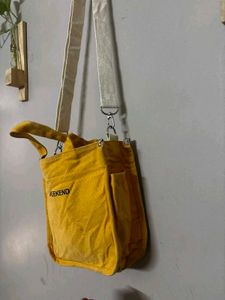 Bright Yellow Tote Bag