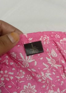 Beautiful Pink Floral Kurta Set