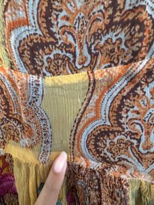 Bohemian Floral Print Midi Dress