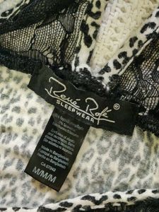 Leopard Print sleep wear with Lace Trim