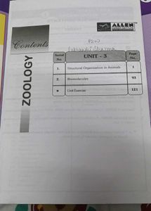 Zoology class 11 ALLEN modules for NEET 📘