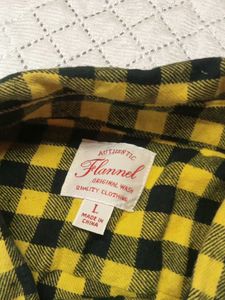 Yellow &amp; Black Plaid Button-Up Shirt