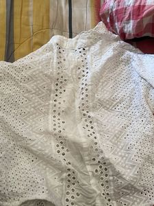 Elegant White Embroidered Top