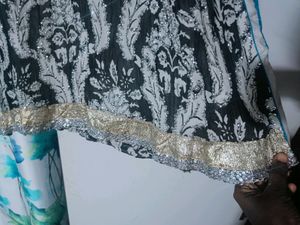 Party Wear Georgette Kurta With Sequin Work