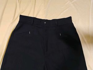 Black Straight Fit Trouser/Pant