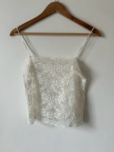 White Lace Camisole Top