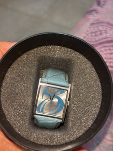 Fastrack Square Dial Watch | Blue Croc Leather Str
