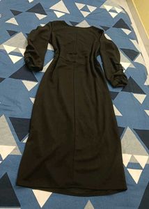 Elegant black Wrap Dress😌💅
