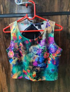 Vibrant Floral Print Two-Piece Set