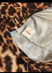 Leopard Print Bodysuit Top