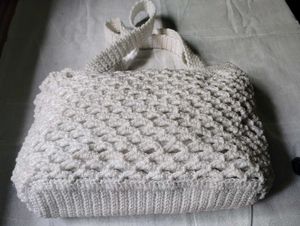 White Crochet Handbag