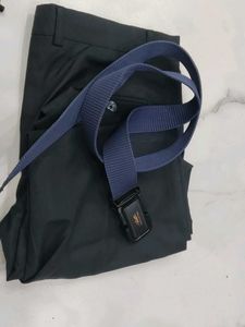Black Casual Pants with Belt combo offer