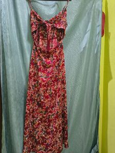 Floral Cutout Maxi Dress