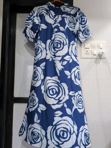 Blue Floral Maxi Dress