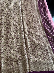 New Purple Saree With Blouse Piece