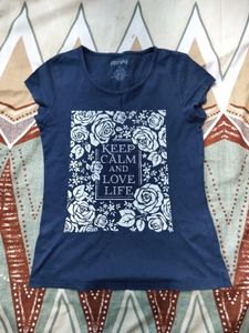 Blue Floral Tee