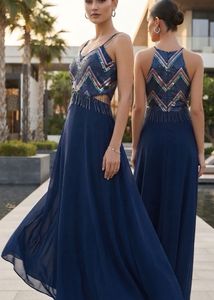 Stunning Blue Sequin Gown