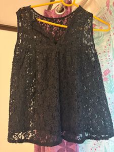 Black Lace Tank Top
