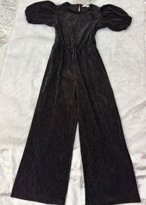 Chic Black Velvet Jumpsuit