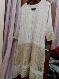 Elegant White Kurta Set with Dupatta