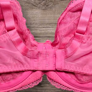 George Underwired Hot Pink Lace Bra
