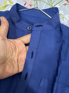 4/5 years boy's Blue Kurta with Pants Set