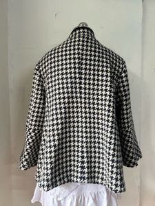 Babydoll Houndstooth Coat