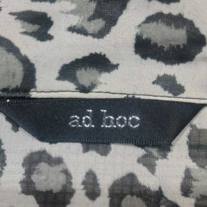 Adhoc Leopard Print Shirt Dress