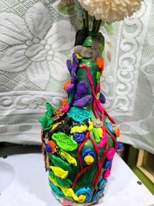 Unique Handmade Flower Vase with flowers
