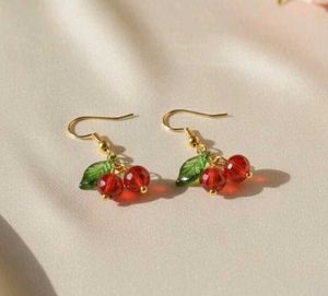 Y2K Cherry Drop Earrings