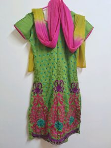 Embroidery Stitched Churidar