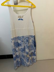 White Printed Dress
