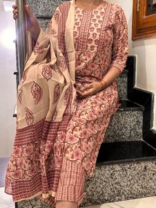 Floral Print Trouser Kurta Set