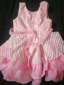 Pink Ruffled Party Dress