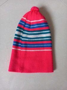 Vintage Striped Beanie Hat for kids