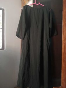 Elegant Black Kurta Set with Gold Print