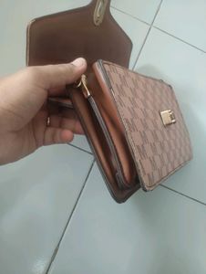 Deris Bell Pink Monogram Clutch