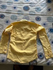 Men's Yellow Casual Shirt
