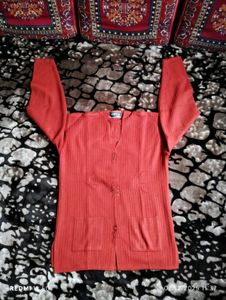 Ribbed Button-Up Cardigan