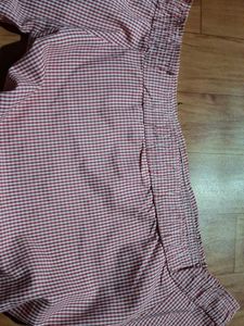 Cute Gingham Button-Up Top