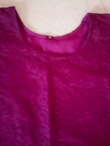 Purple brasso kurti