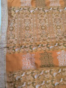 Elegant Orange Saree