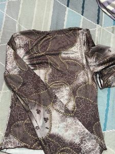 Stylish Printed V-Neck Top