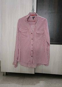 women top Red White tripad