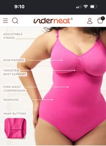 underneat V-Neck Ruffled Pink Camisole