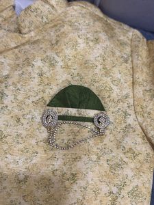Stylish Yellow Brocade Nehru Jacket 6 to 8 years