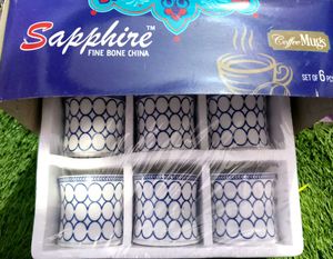 SET OF 6 Pcs. COFFEE MUGS WITH BOX