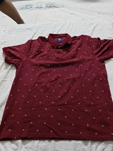 Men's Maroon Polo T-Shirt